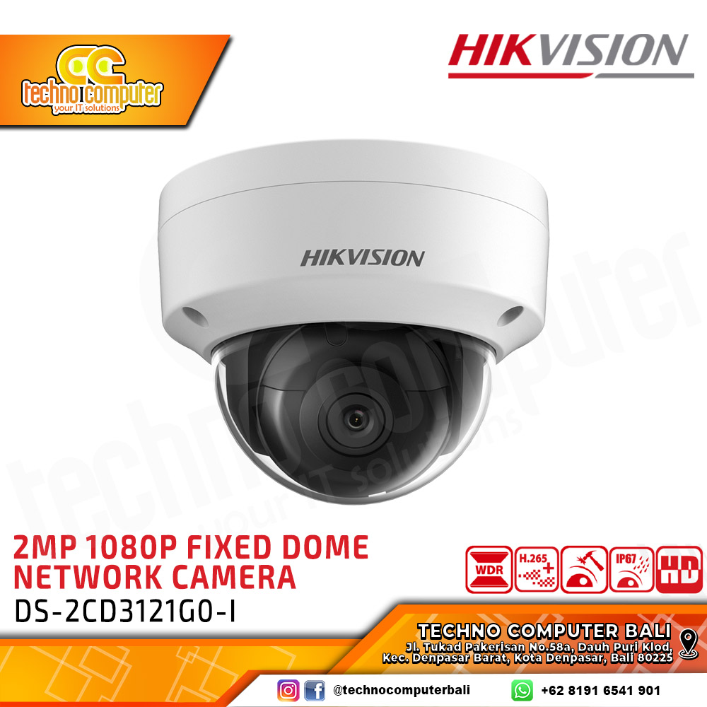HIKVISION DS-2CD3121G0-I 2MP 1080P OUTDOOR Camera CCTV