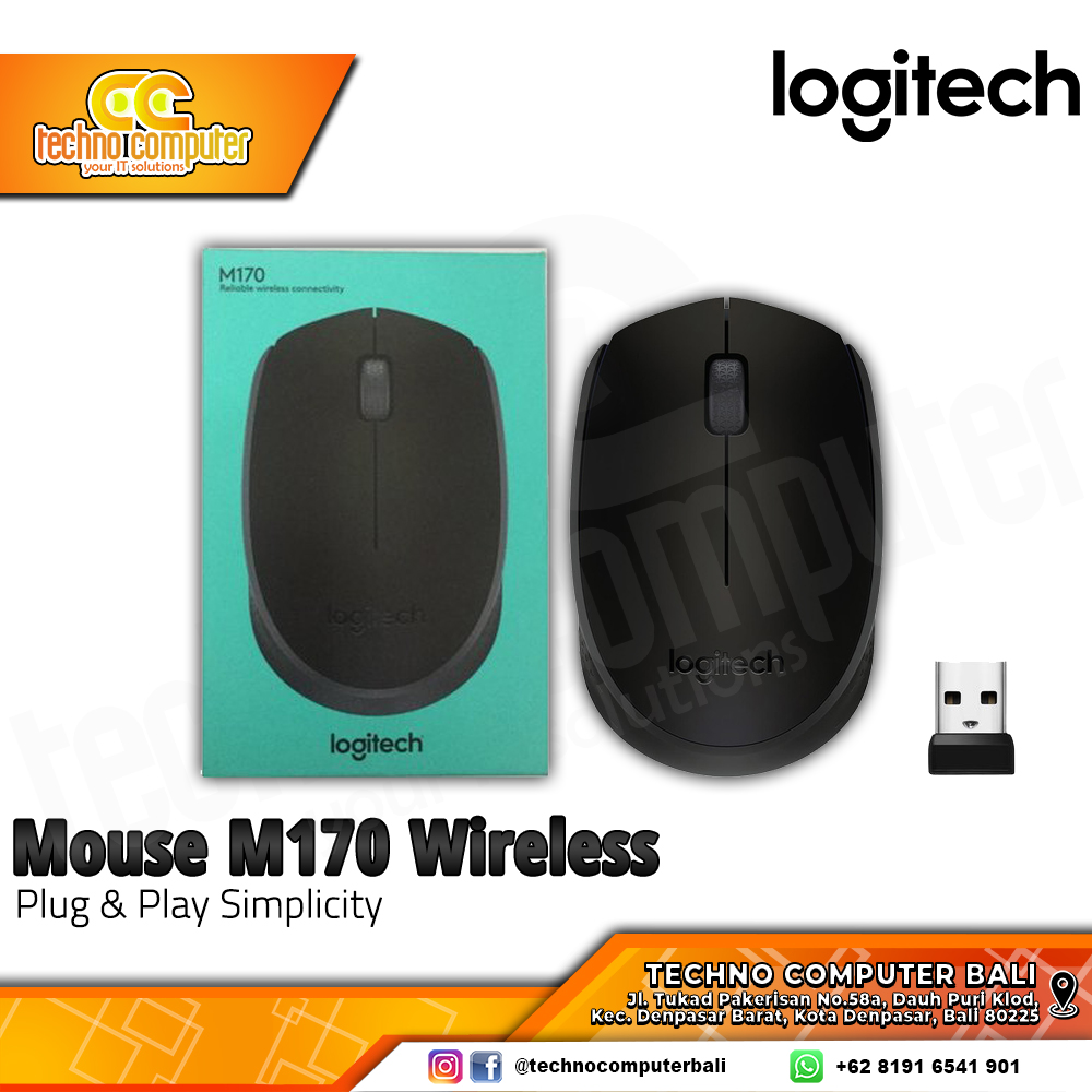 LOGITECH M170 Wireless - Office Mouse Wireless