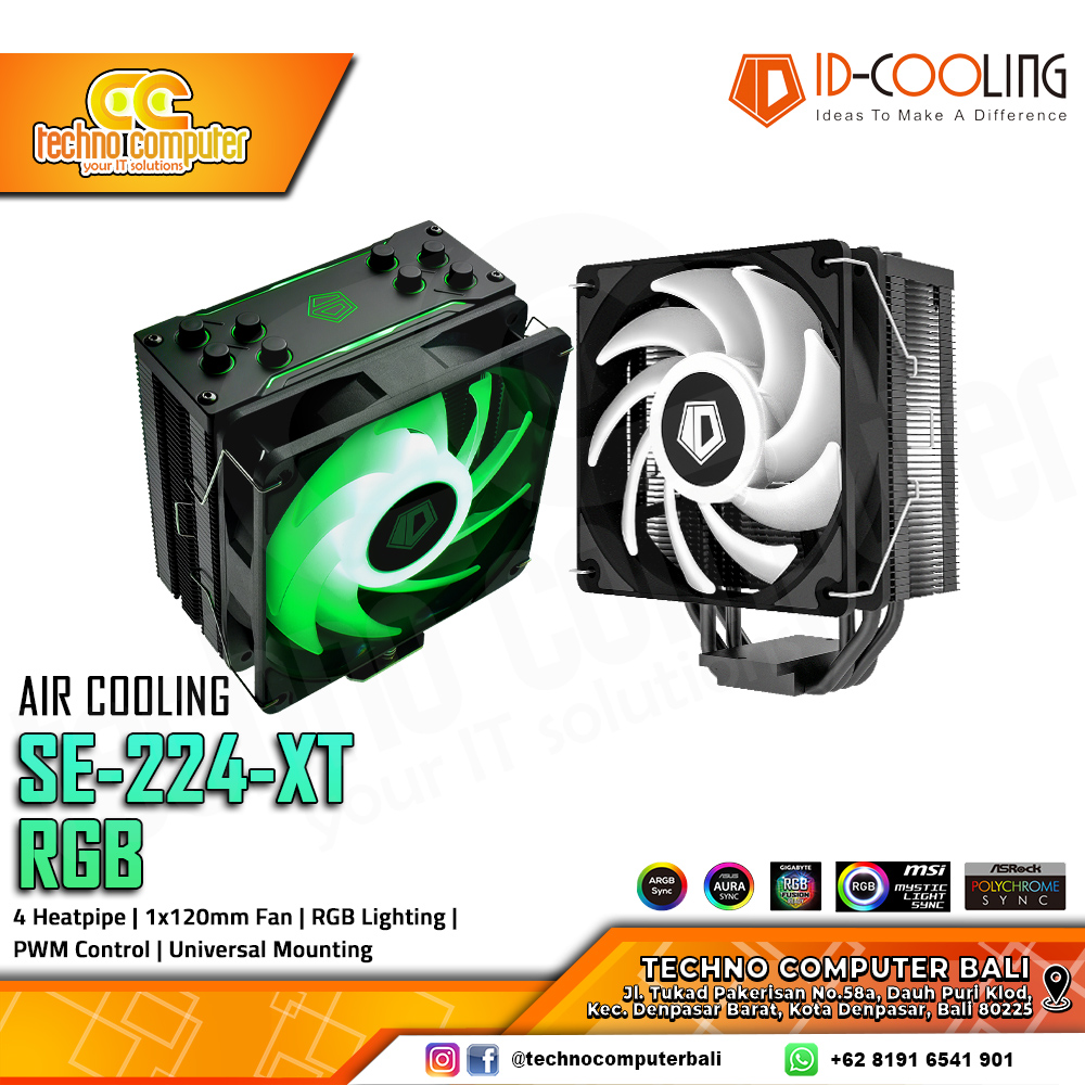 ID-COOLING SE-224-XT RGB - CPU Cooler - 120mm Air Cooler