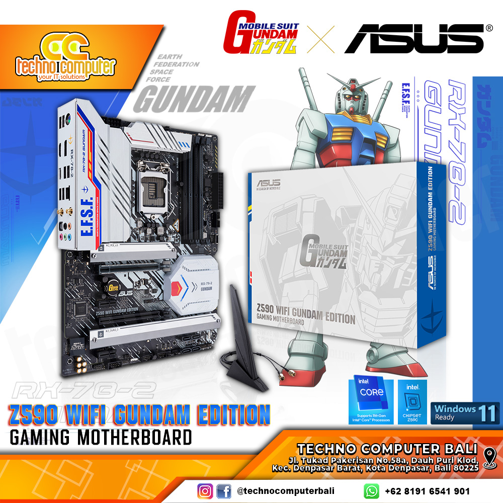 ASUS Z590 WIFI GUNDAM Edition - ATX, LGA1200, Z590, DDR4