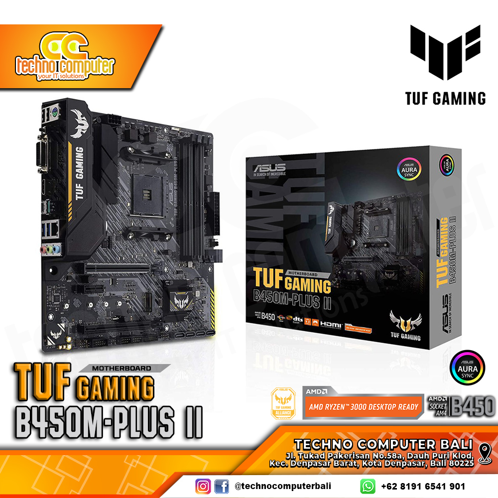ASUS TUF GAMING B450M-PLUS II - mATX, AM4, B450, DDR4