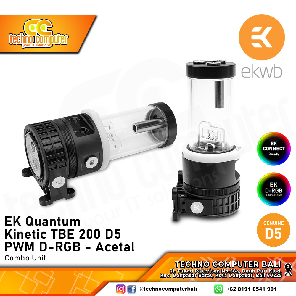 EKWB EK-Quantum Kinetic TBE 200 D5 PWM D-RGB COMBO - Acetal