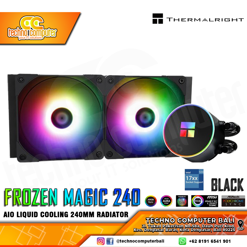 THERMALRIGHT FROZEN MAGIC 240 ARGB BLACK - CPU Cooler - 240mm AIO Liquid Cooler