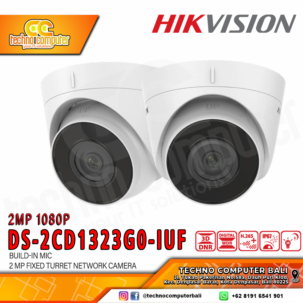 HIKVISION DS-2CD1323G0-IUF 2MP 1080P INDOOR Camera CCTV