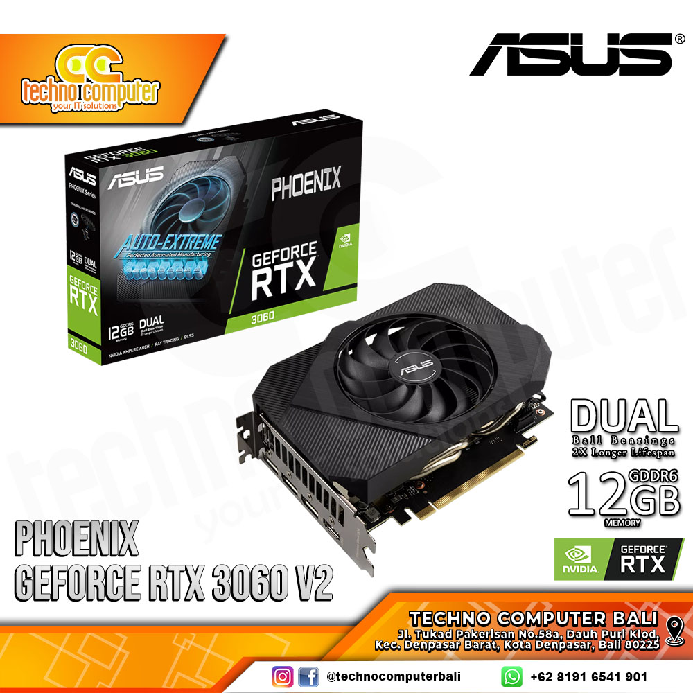 ASUS PHOENIX NVIDIA GeForce RTX 3060 V2 12GB GDDR6