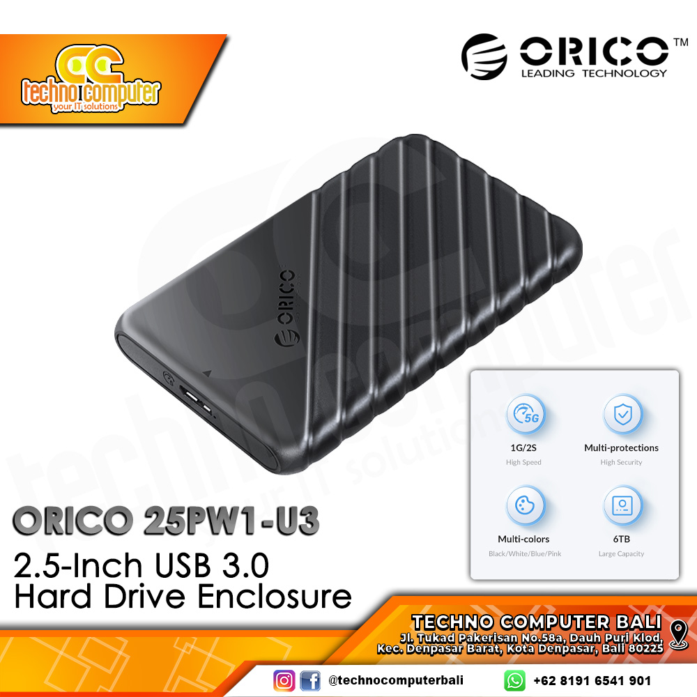 ENCLOSURE HDD 2.5 inch ORICO 25PW1-U3 USB 3.0