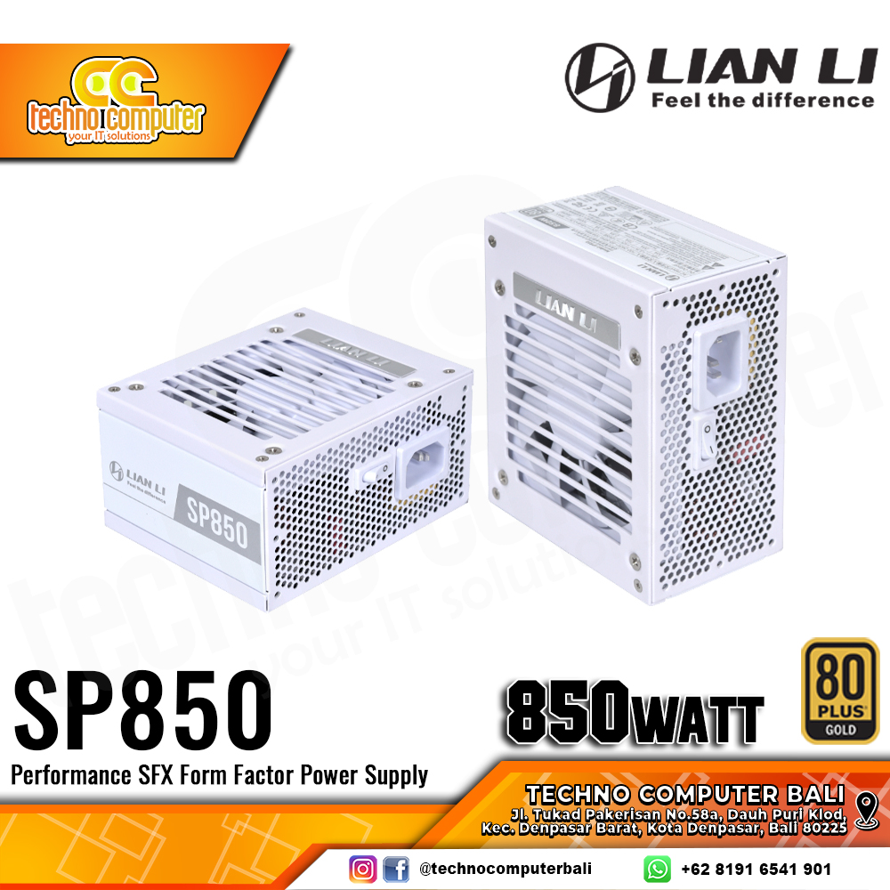 LIAN LI SP850 White SFX 850W 80+ Gold - Full Modular