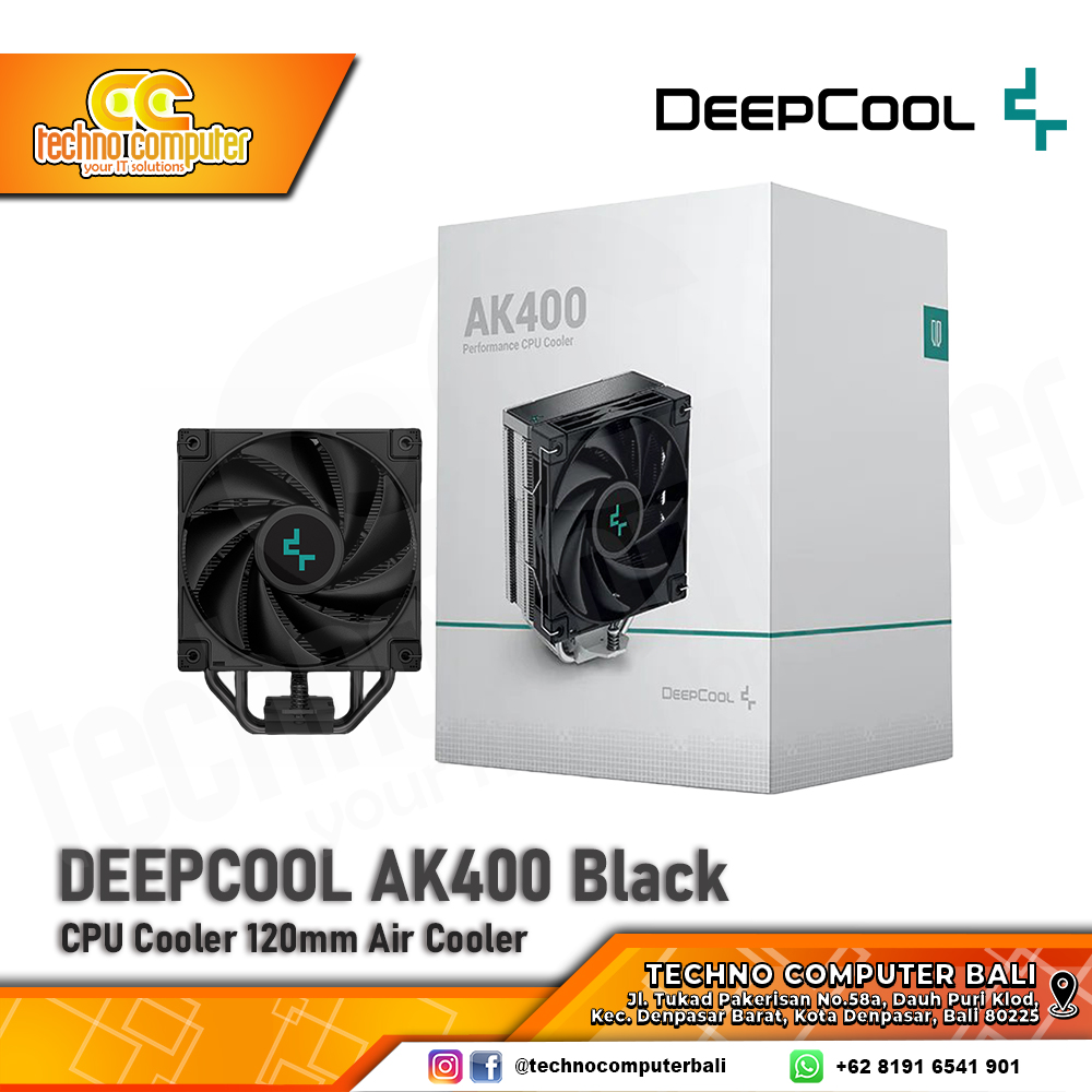 DEEPCOOL AK400 - CPU Cooler - 120mm Air Cooler