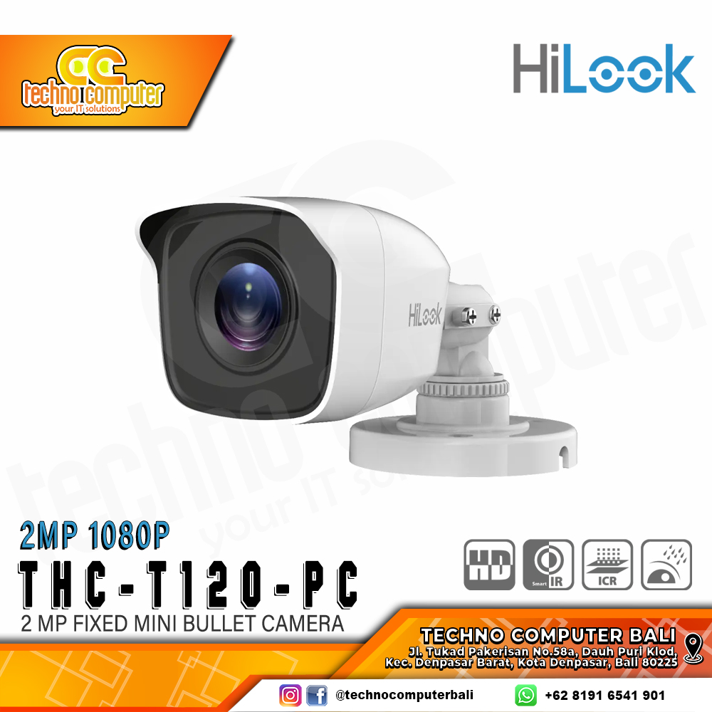 HIKVISION HILOOK THC-B120-PC 2MP OUTDOOR Camera CCTV