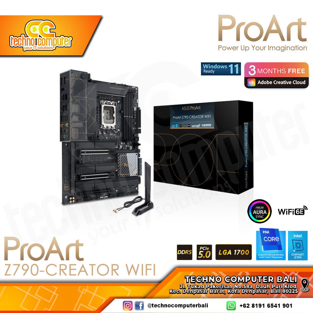 ASUS PROART Z790-CREATOR WIFI - ATX, LGA1700, Z790, DDR5