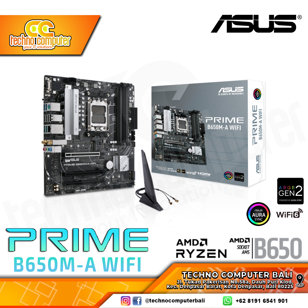 ASUS PRIME B650M-A WIFI - mATX, AM5, B650, DDR5