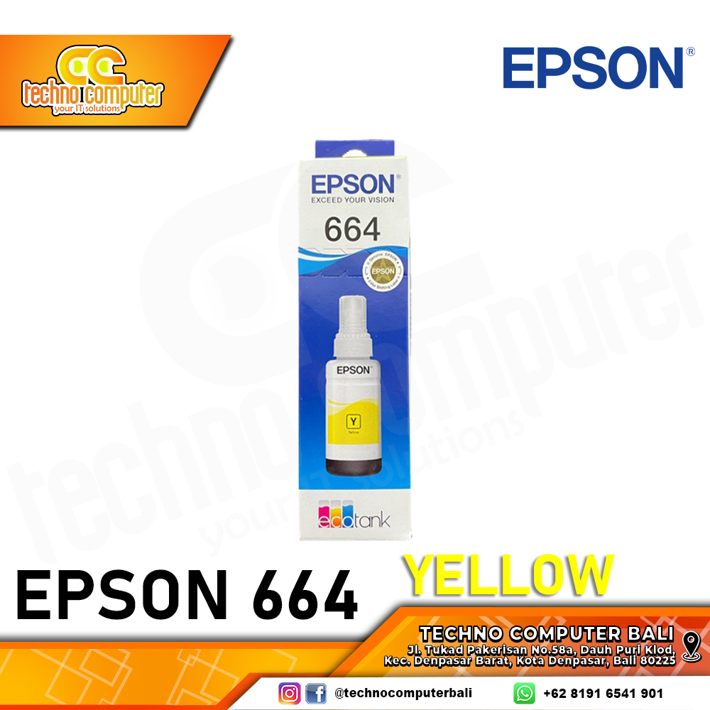 REFILL TINTA EPSON 664 YELLOW ORIGINAL
