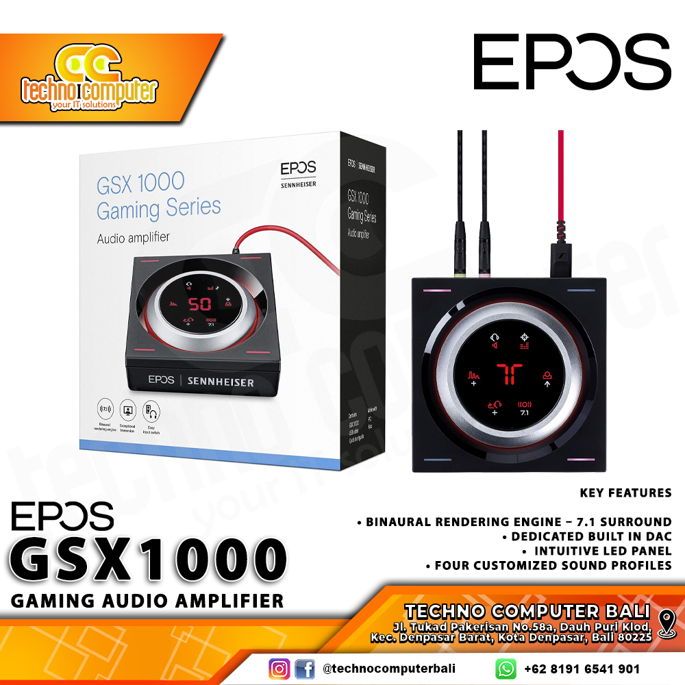 EPOS GSX 1000 Gaming Audio Amplifier / External USB Sound Card