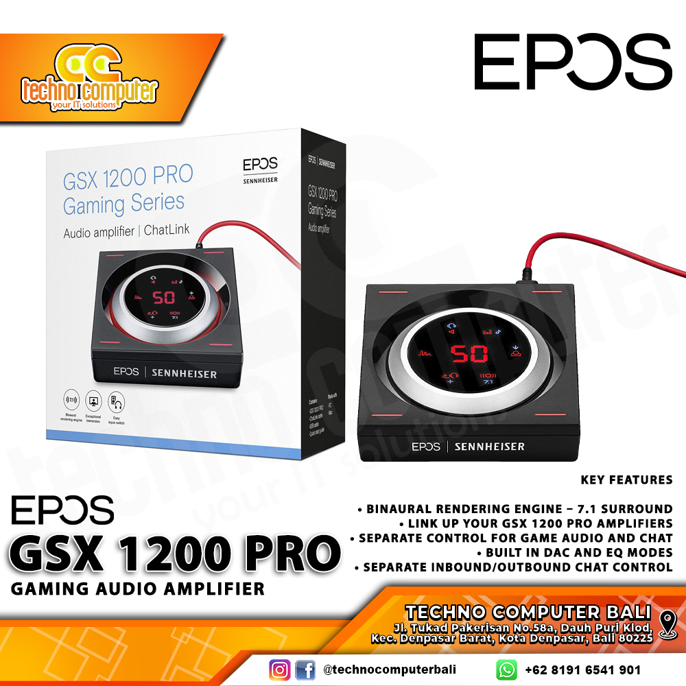 EPOS GSX 1200 PRO Gaming Audio Amplifier / External USB Sound Card