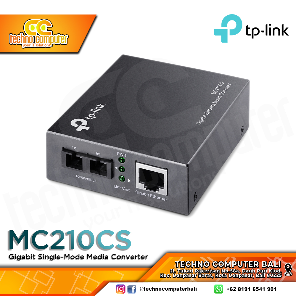TP-LINK MC210CS Gigabit Single-Mode Media Converter