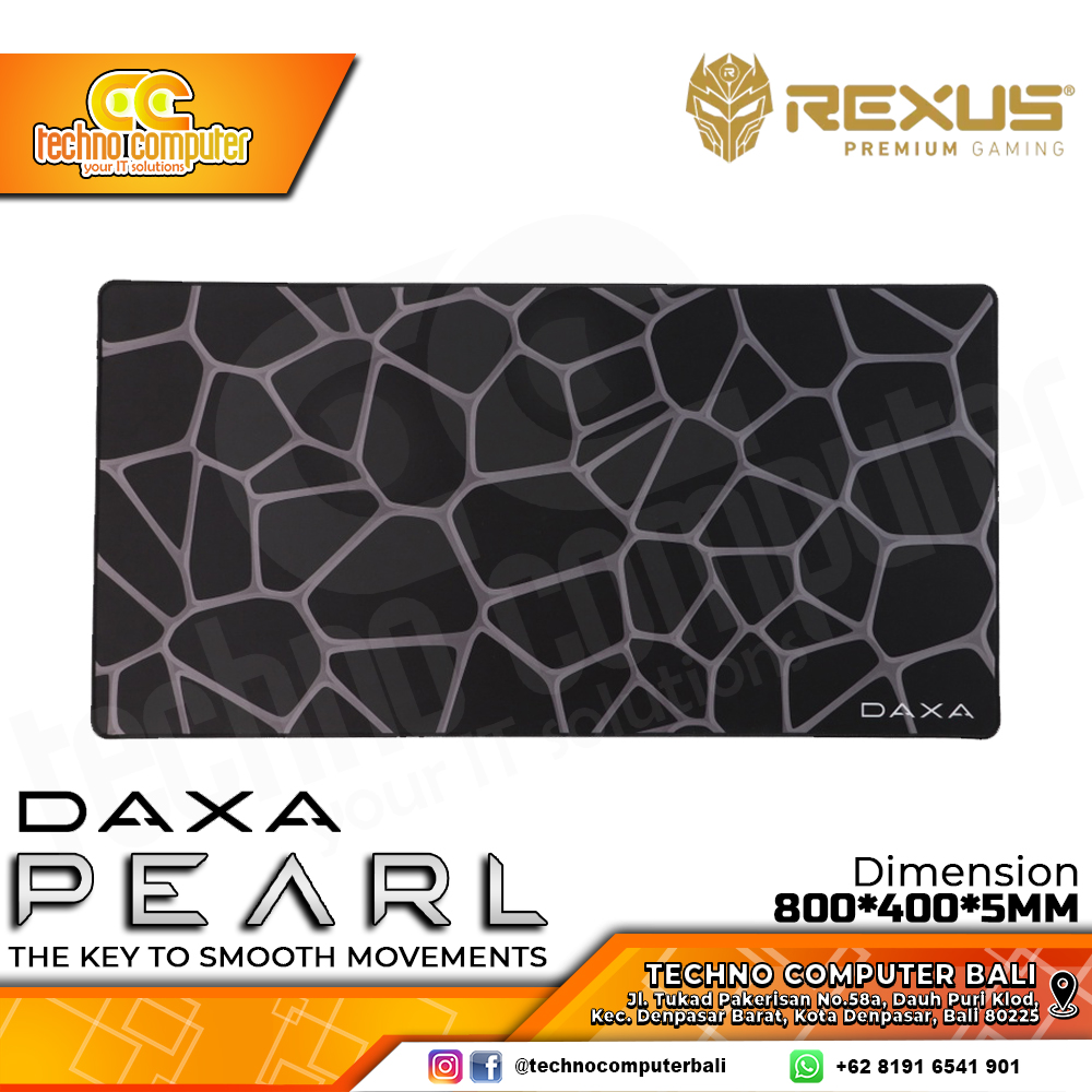 MOUSEPAD REXUS DAXA RETRO PEARL XL (800 x 400 x 5mm) - Gaming Mousepad