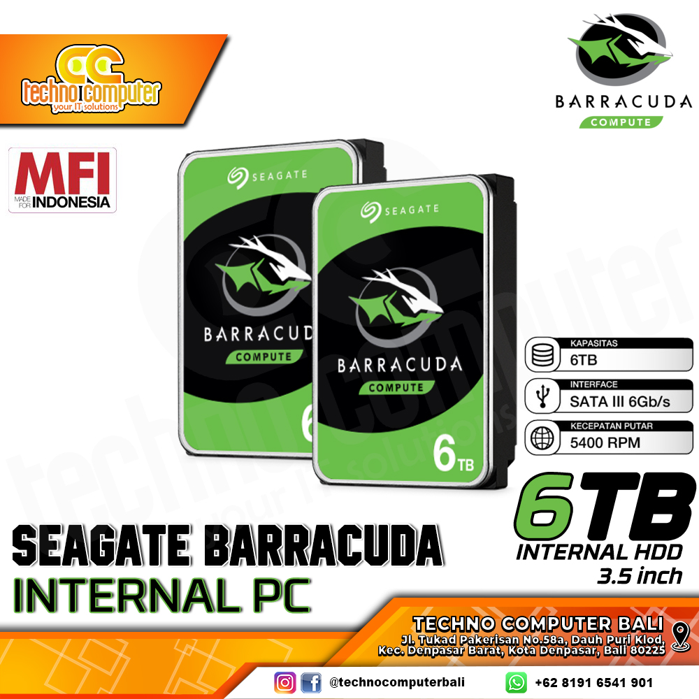 HDD INTERNAL PC 3.5 inch SEAGATE BARRACUDA 6TB