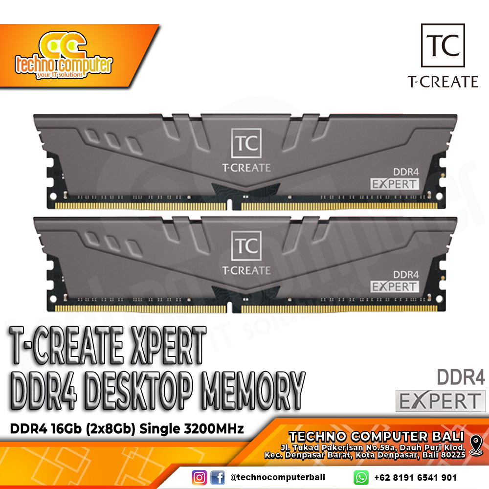 DDR4 TEAM T-CREATE EXPERT 16GB (2x8GB) Kit 3200Mhz