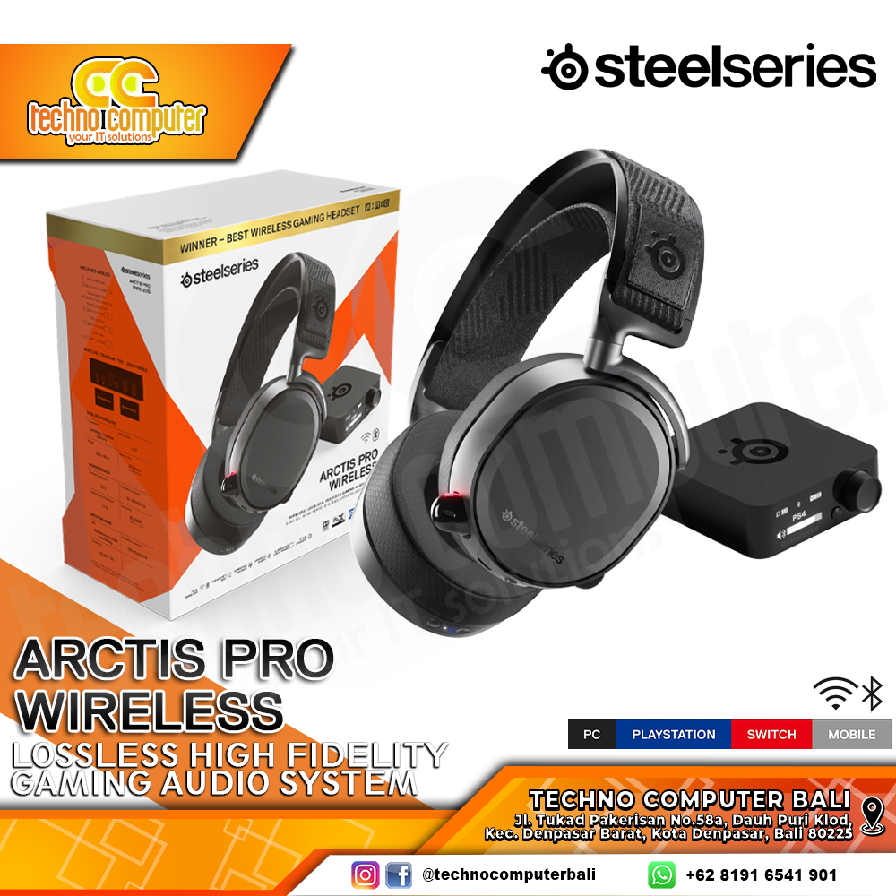 HEADSET STEELSERIES ARCTIS PRO Wireless - Gaming Headset