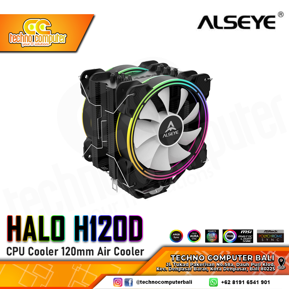 ALSEYE HALO H120D - CPU Cooler - 120mm Air Cooler