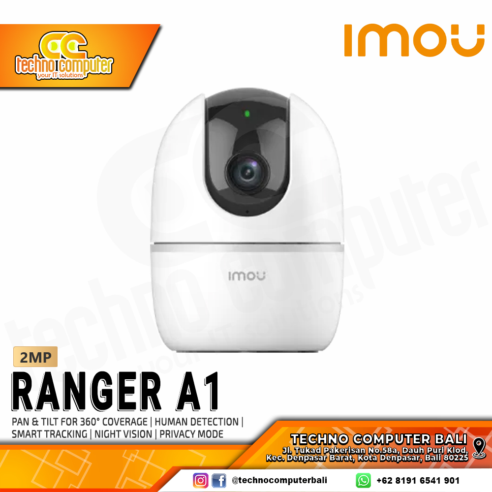 IMOU Ranger A1 IPC-A22EP-G-V2 2MP 1080P INDOOR Wi-Fi Camera CCTV