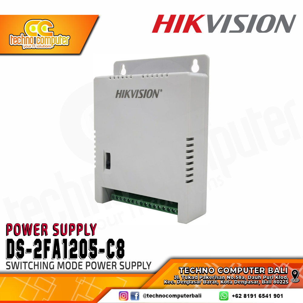 POWER SUPPLY CCTV HIKVISION DS-2FA1205-C8 [EUR] 12V - 5A