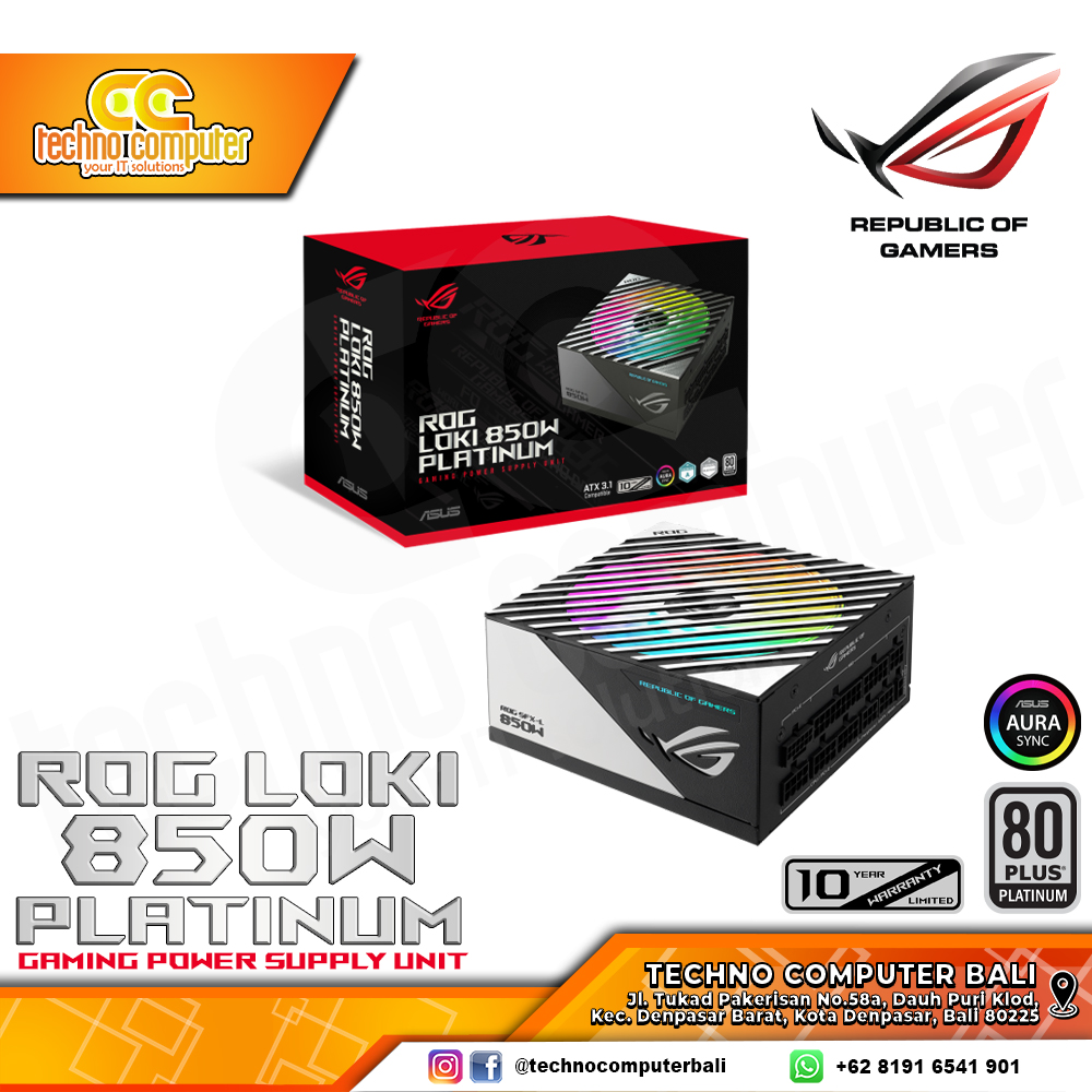 ASUS ROG LOKI-850P SFX-L 850W 80+ Platinum Black - Full Modular