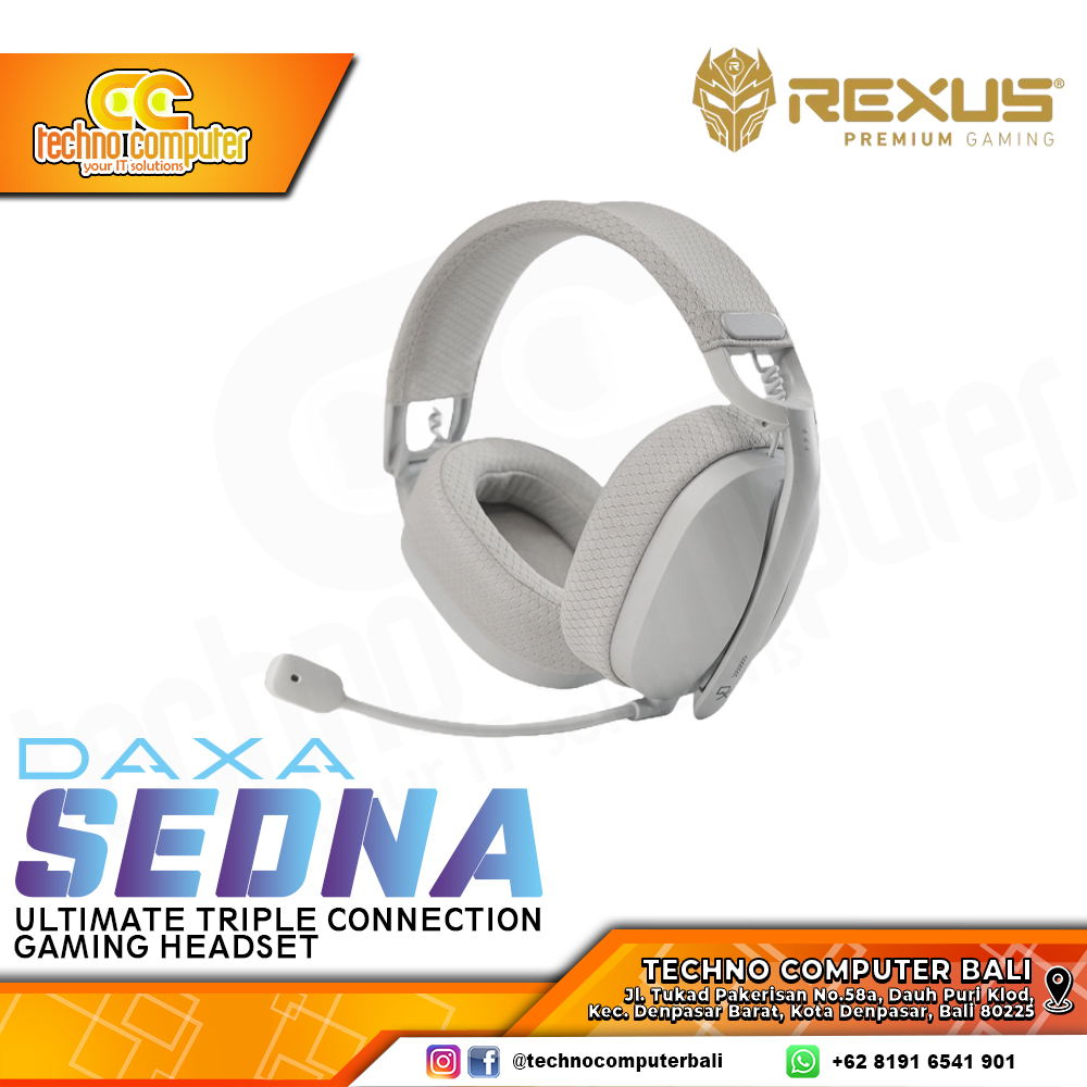 HEADSET REXUS DAXA SEDNA SL1 White Wireless - Gaming Headset