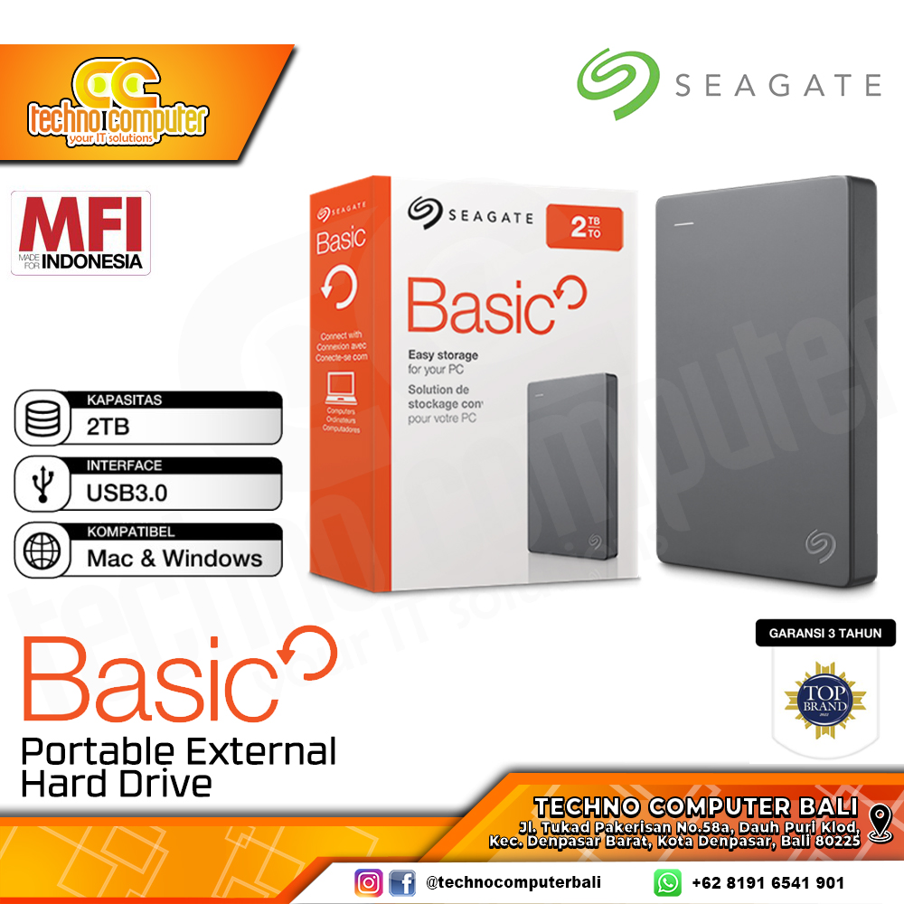 HDD EXTERNAL 2.5 inch SEAGATE BASIC 2TB