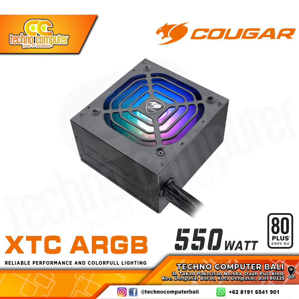COUGAR XTC ARGB 550W 80+ White - Non Modular