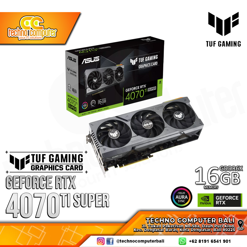 ASUS TUF GAMING NVIDIA GeForce RTX 4070 Ti SUPER 16GB GDDR6X