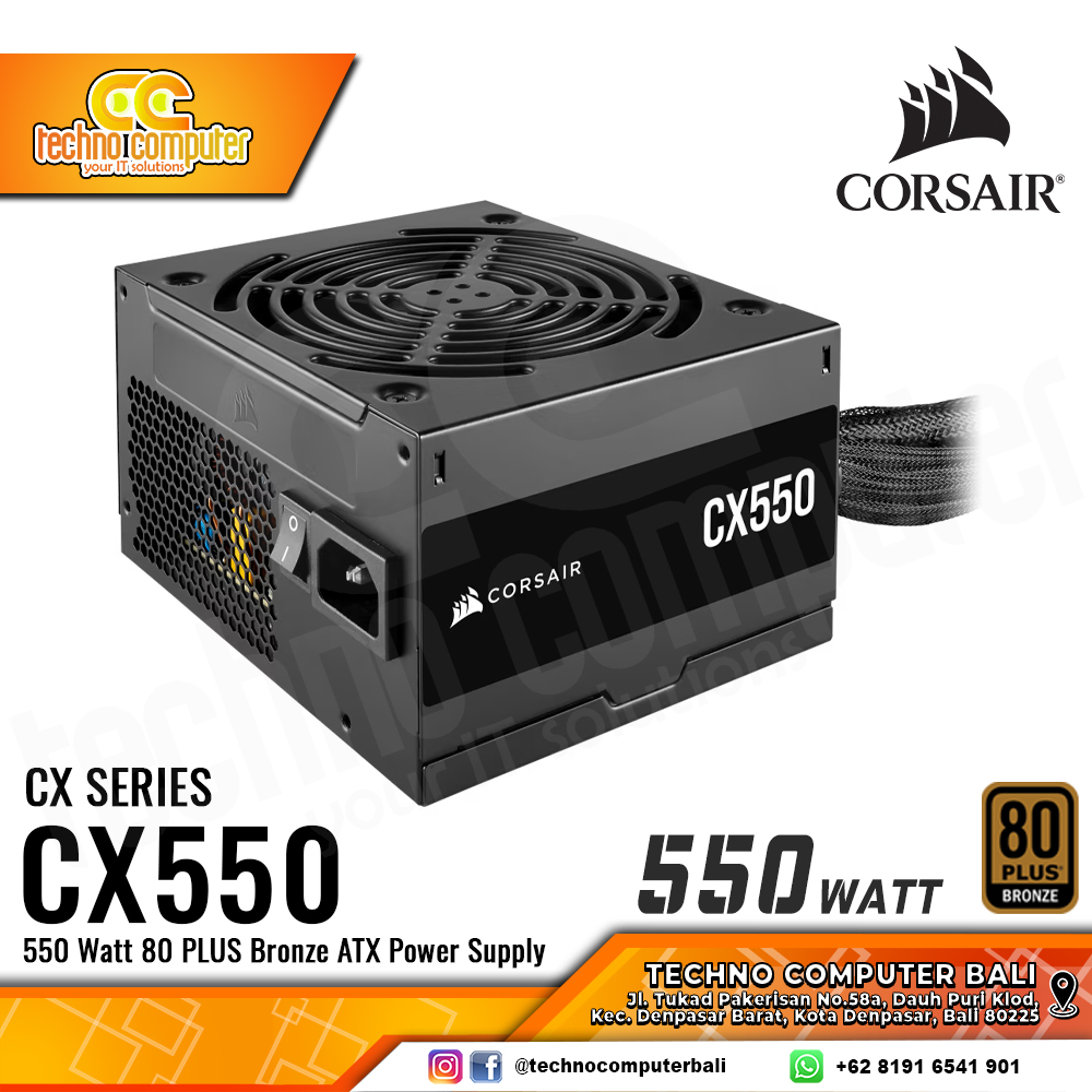 CORSAIR CX550 550Watt 80+ Bronze - Non Modular