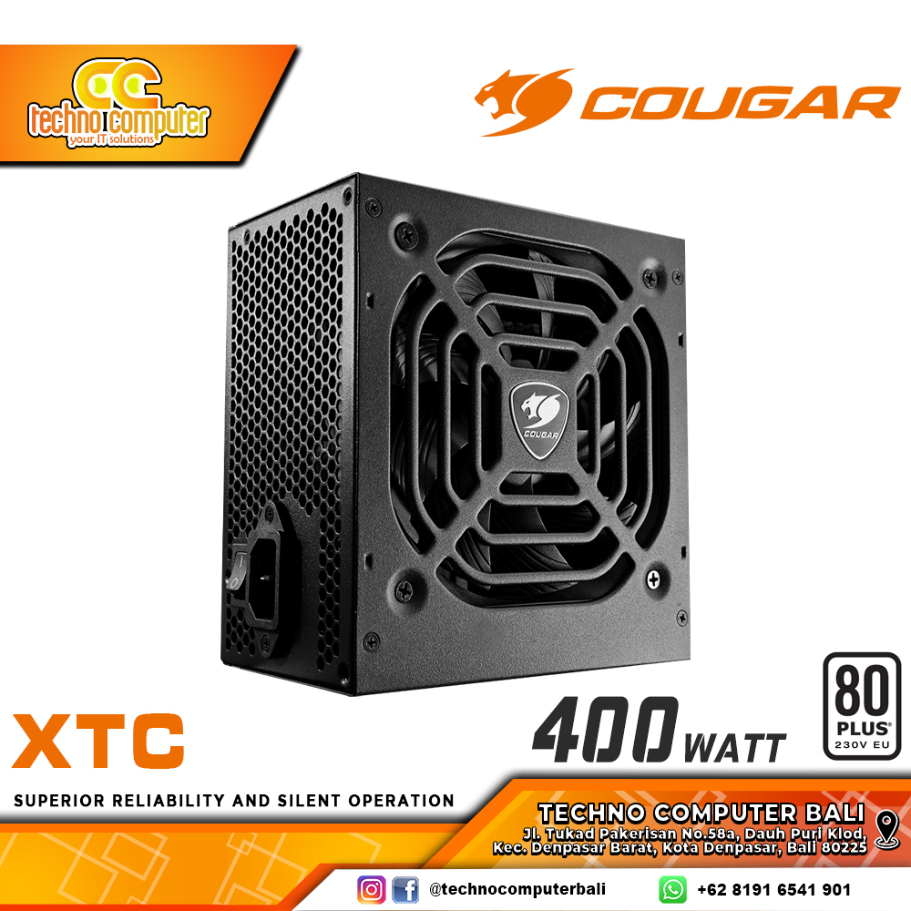 COUGAR XTC 400W 80+ White - Non Modular