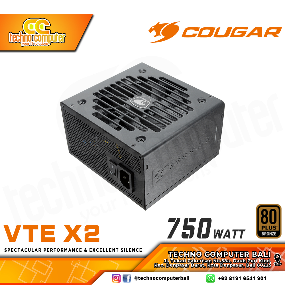 COUGAR VTE X2 750W 80+ Bronze - Non Modular