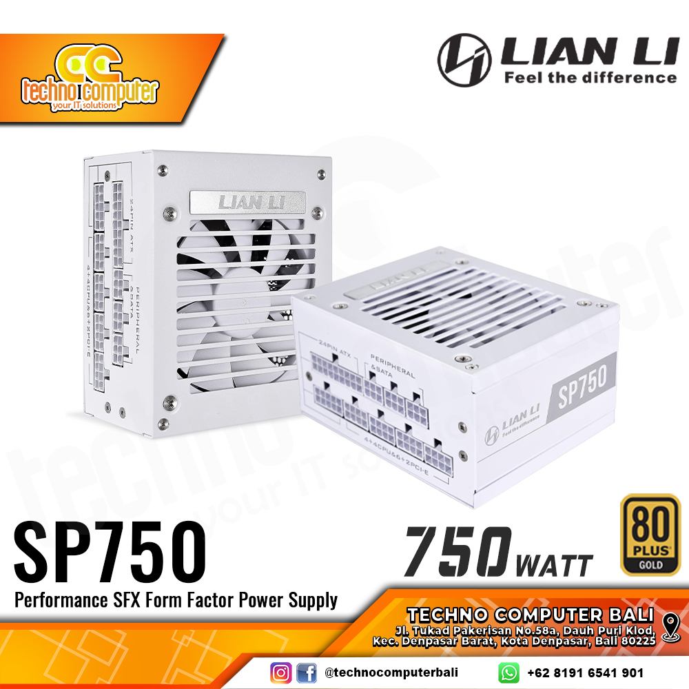 LIAN LI SP750 White SFX 750W 80+ Gold - Full Modular