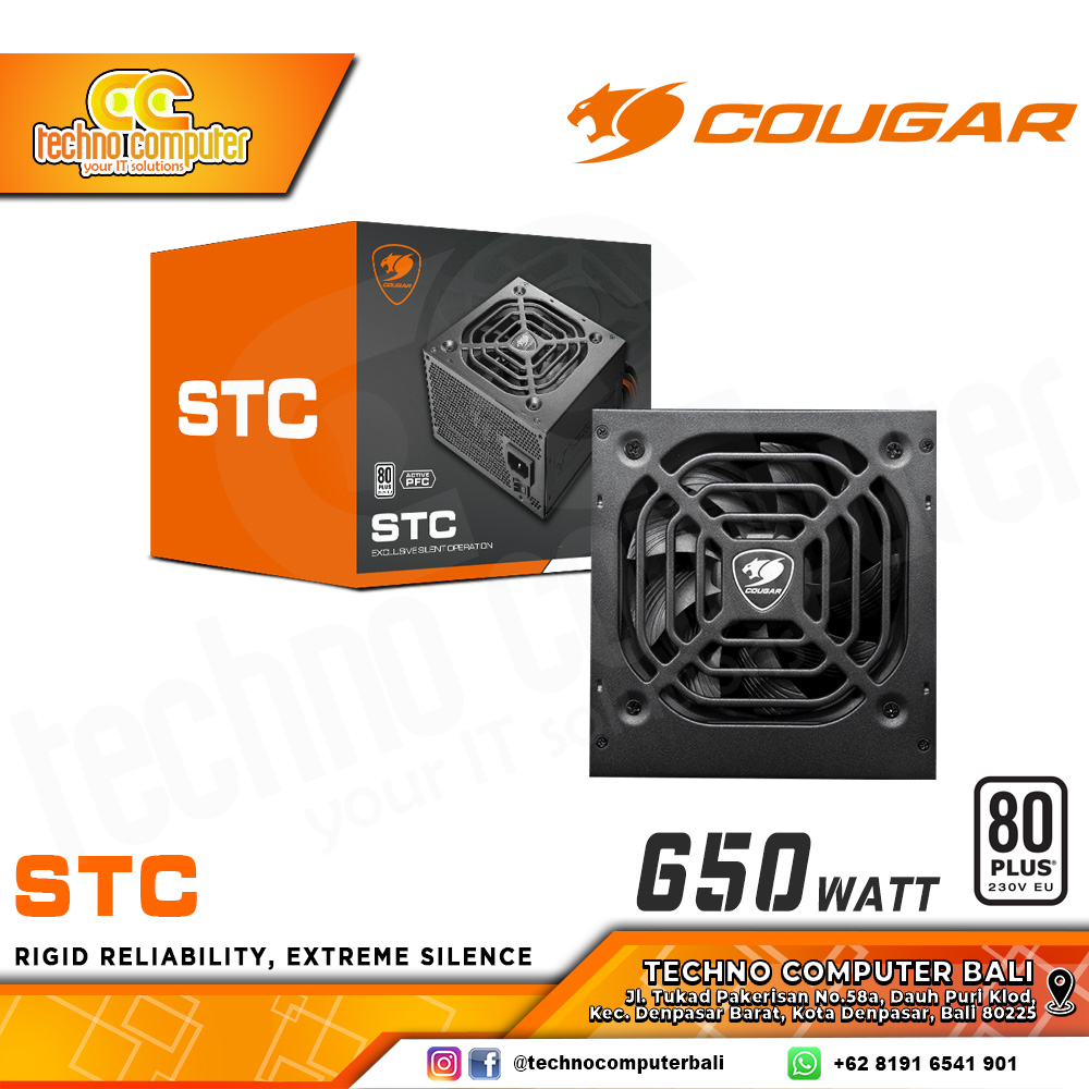 COUGAR STC 650W 80+ White - Non Modular