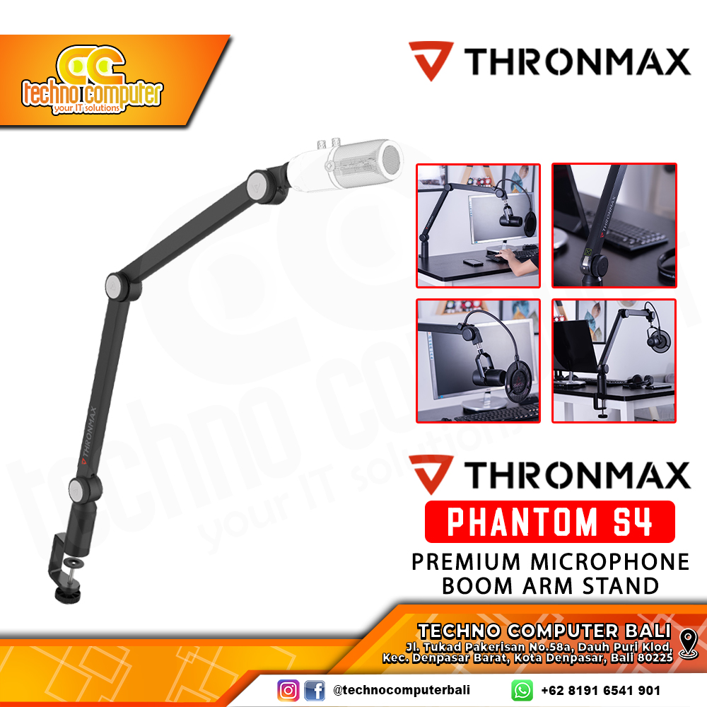 THRONMAX PHANTOM BOOM STAND S4 - Microphone Stand Boom Arm