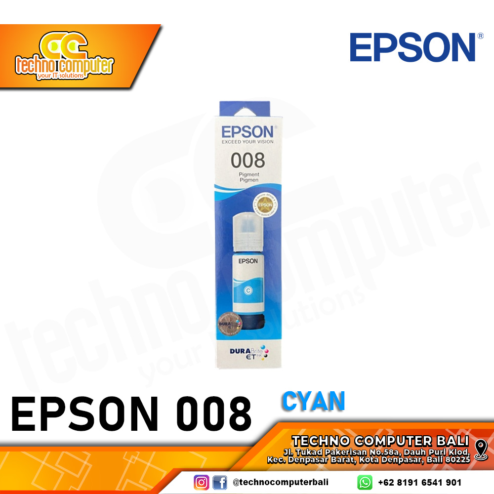 REFILL TINTA EPSON 008 CYAN ORIGINAL