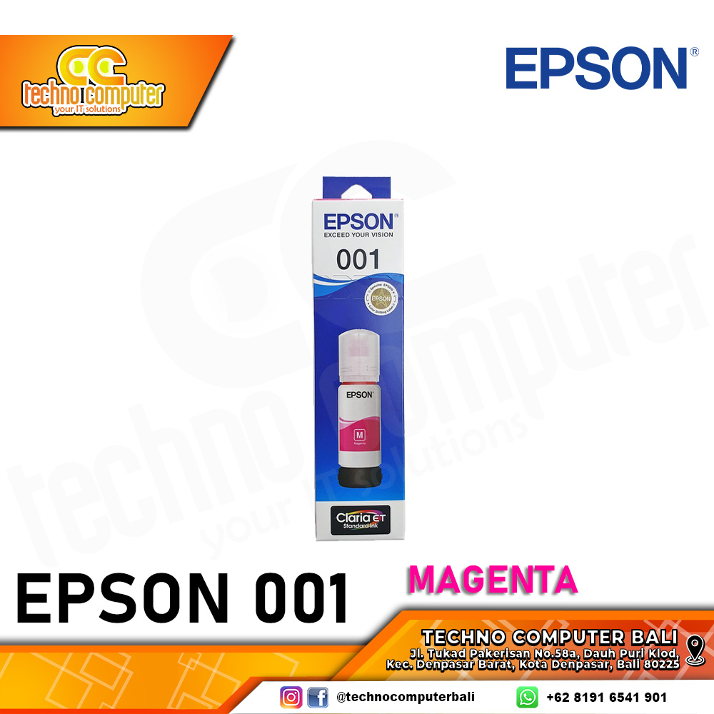 REFILL TINTA EPSON 001 MAGENTA ORIGINAL
