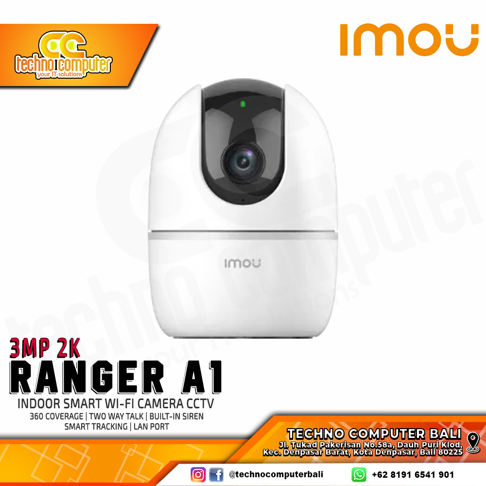 IMOU Ranger A1 3MP 2K INDOOR Smart Wi-Fi Camera CCTV