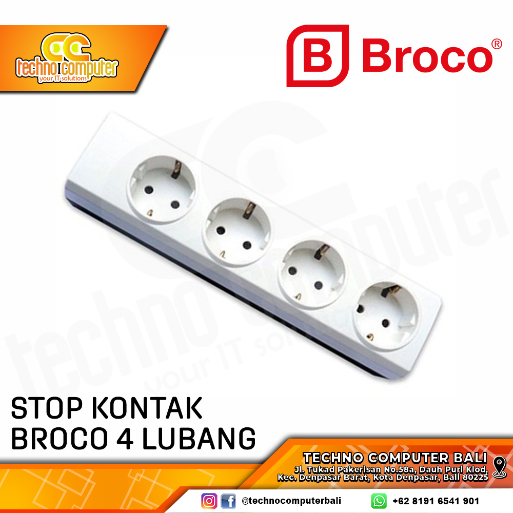 STOP KONTAK / TERMINAL BROCO 4 LUBANG