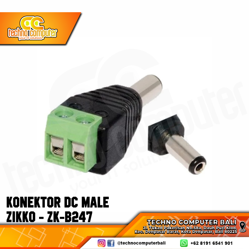 KONEKTOR DC MALE ZIKKO - ZK-B247