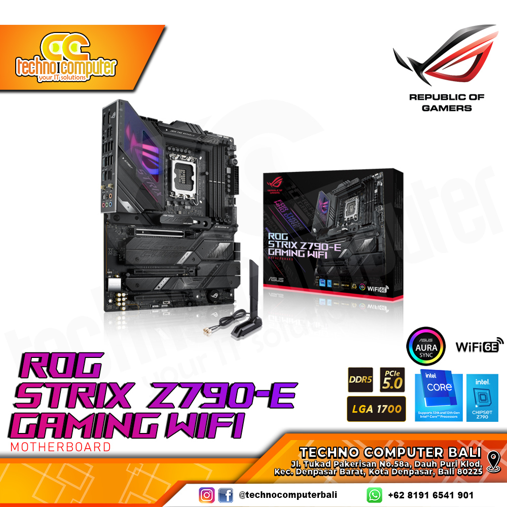 ASUS ROG STRIX Z790-E GAMING WIFI - ATX, LGA1700, Z790, DDR5