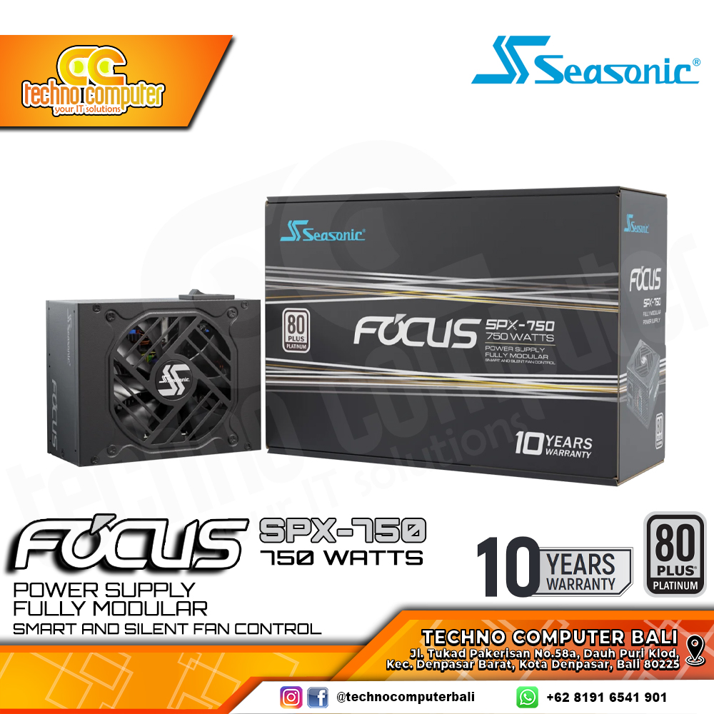 SEASONIC FOCUS SPX-750 750W 80+ Platinum - Full Modular