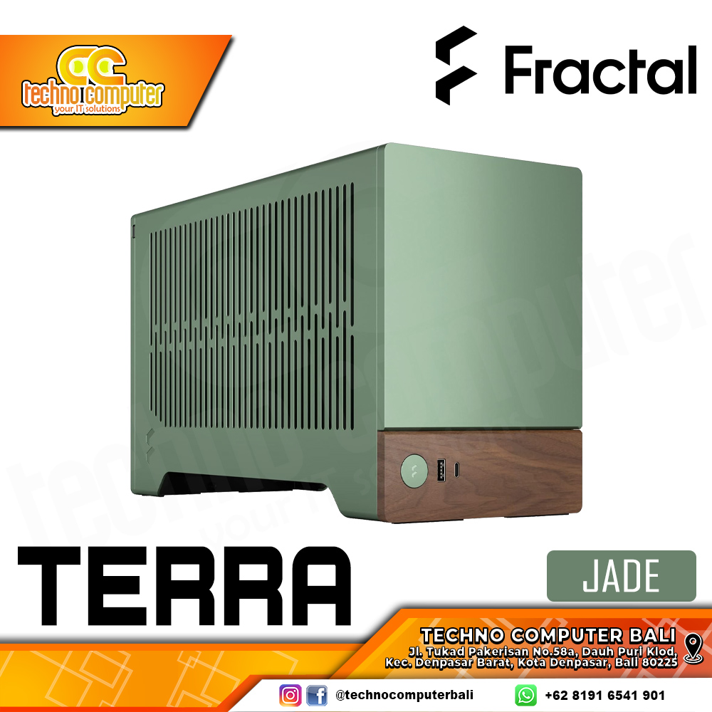 CASING FRACTAL Design TERRA Jade - Mini Tower mITX Case
