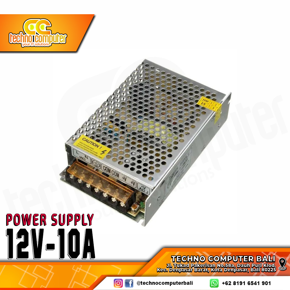 POWER SUPPLY CCTV 298 HT2-1210J 12V-10A 