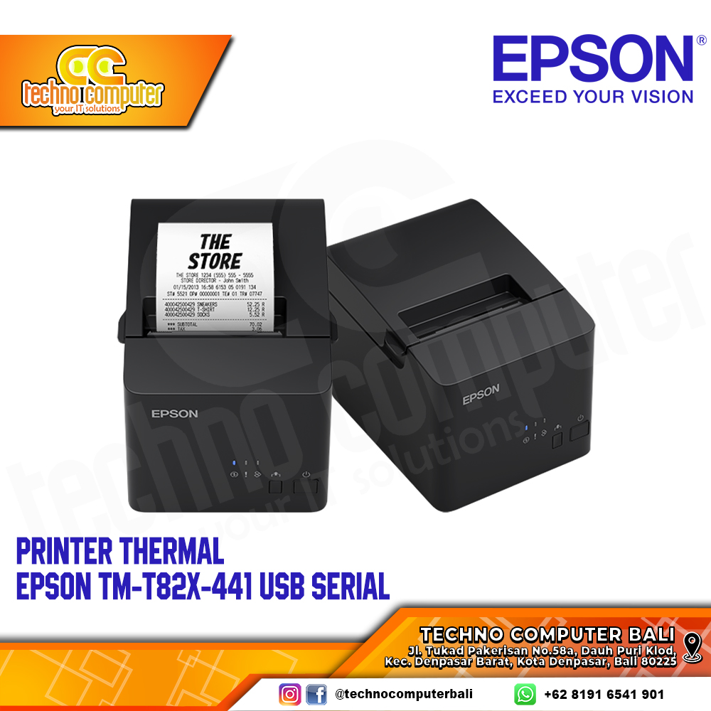 PRINTER KASIR THERMAL EPSON TM-T82X-441 USB Serial
