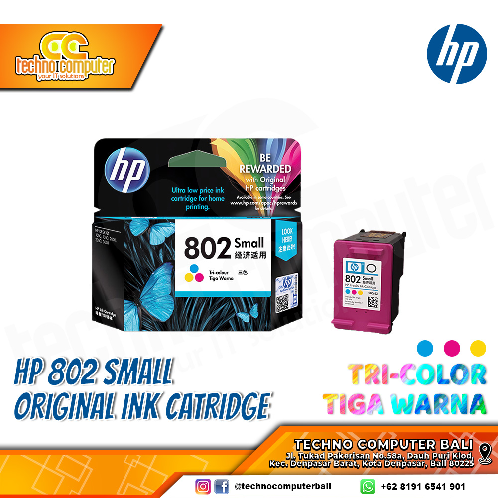 CARTRIDGE HP 802 COLOR Original Ink Cartridge