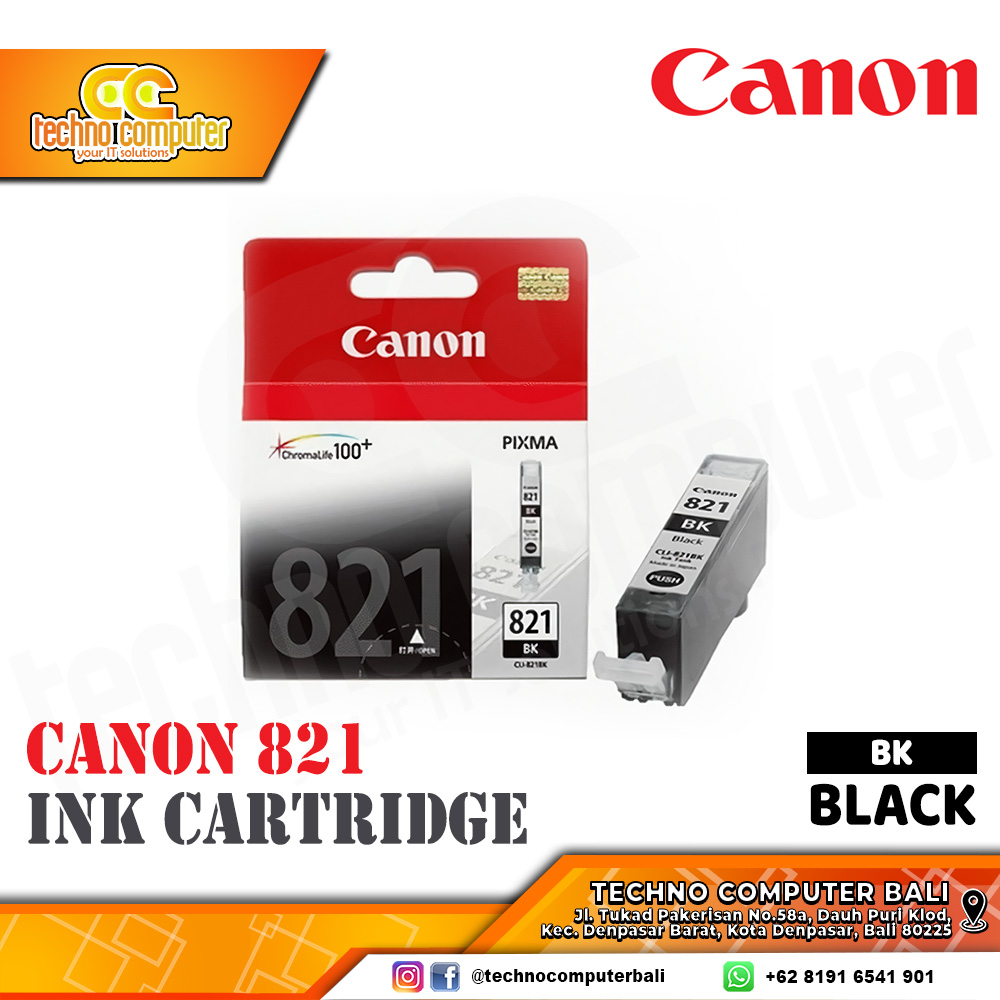 CARTRIDGE CANON 821 BLACK Original Ink Cartridge