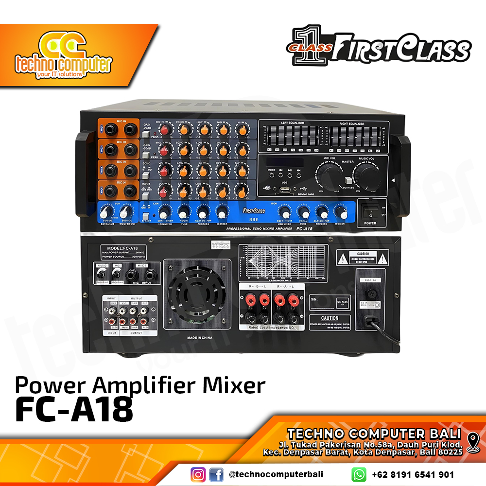 Power Amplifier Mixer Bluetooth First class FC-A18